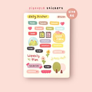 Daily sticker sheet