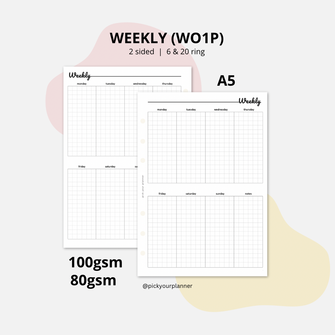 A5 Weekly (WO1P)
