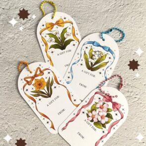 Gift Tag Set With Mini Chain
