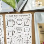 Stickersheet Paper-Based Coloring Cafe & Coffee
