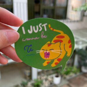 Vinyl Sticker - Wanna be a Cat Series