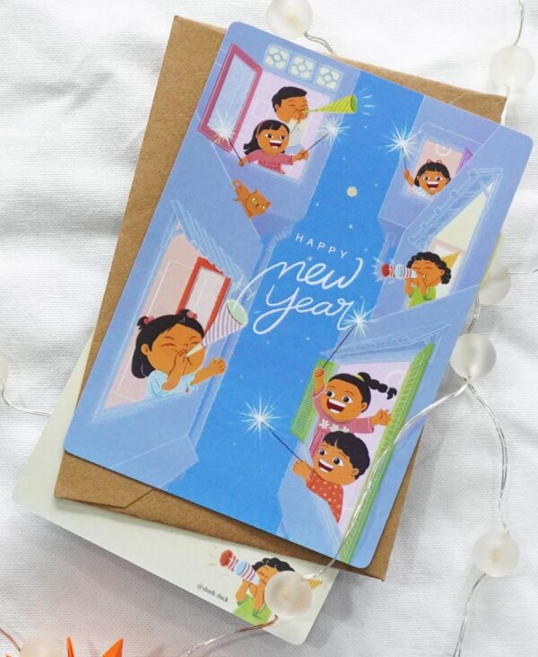 Happy New Year (Biru)