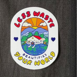 Vinyl Sticker - Less Waste