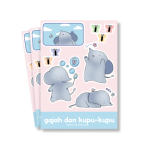 The Elephant and Butterfly Sticker Sheet