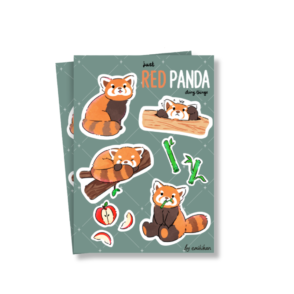 Red Panda Sticker Sheet