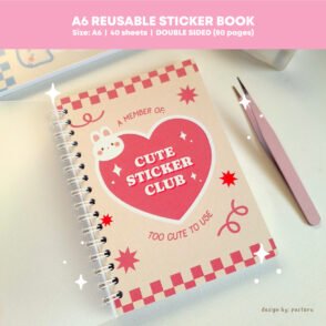 A6 Reusable Sticker Book - Club