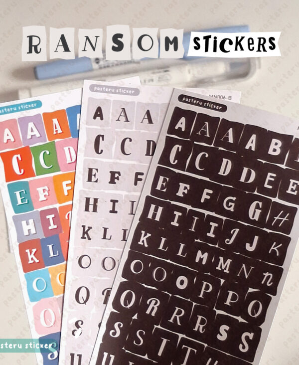 Mini Ransom Alphabet Sticker