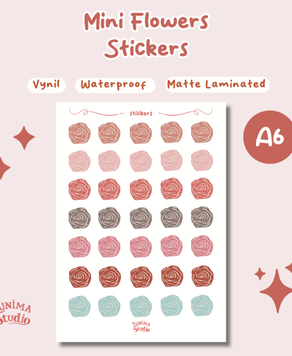 1 Mini Flowers Sticker 1 Mini Flowers Sticker