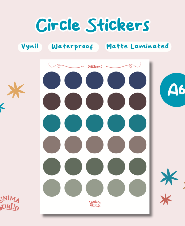 10 Big Dark Circle Sticker 10 Big Dark Circle Sticker