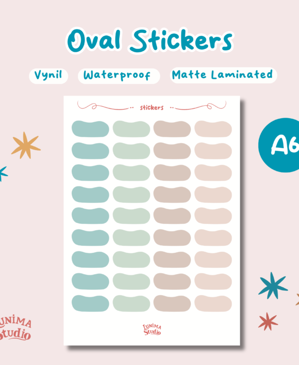 14 Pastel Oval 2 Sticker