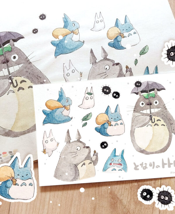 sticker-watercolor-totoro2