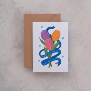TTI - Greeting Card Blooming Bridesmaid