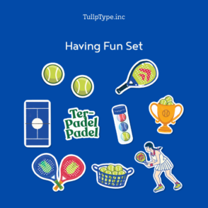 TTI - Padel Sticker Series Having Fun Set