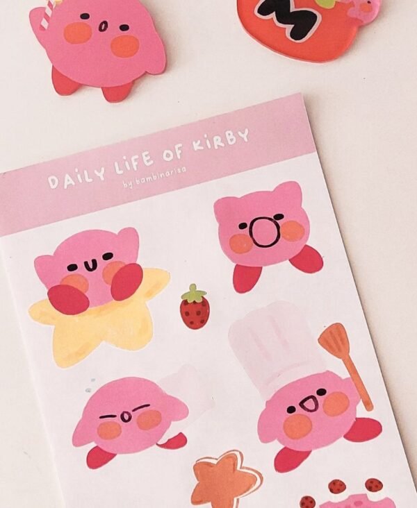 kirby sticker sheet kirby sticker sheet