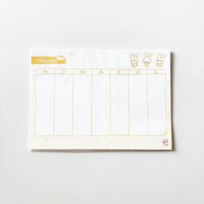 Memo Pad Weekly Plan Yellow (Tama)
