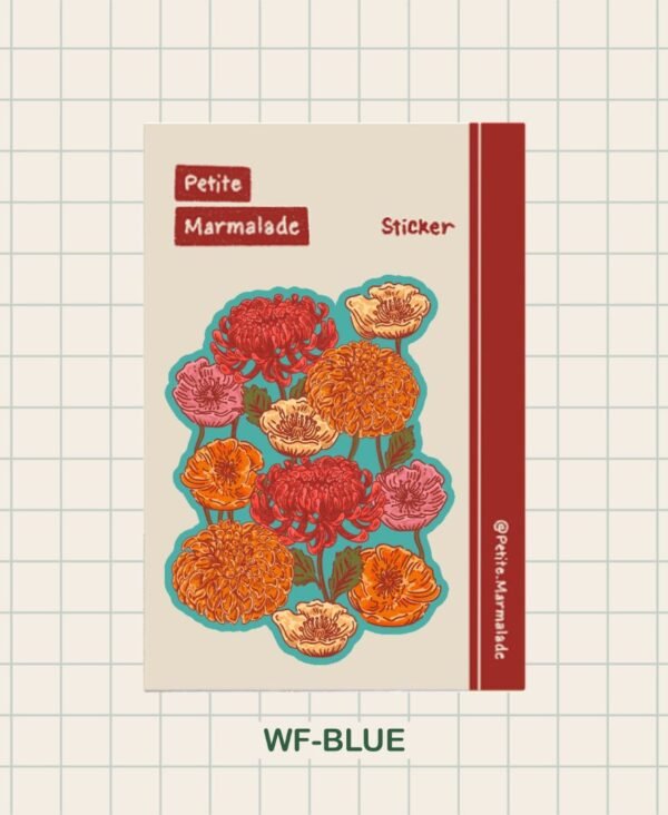 Big Sticker - Wild Flowers Blue Big Sticker - Wild Flowers Blue