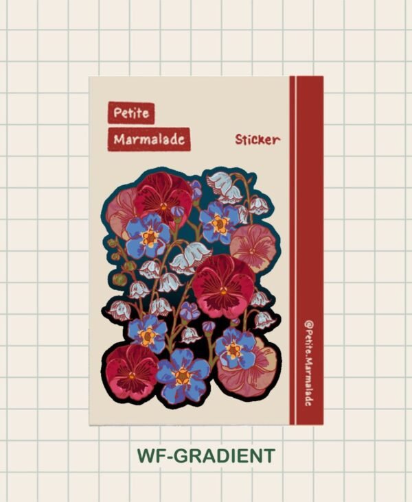 Big Sticker - Wild Flowers Gradient Big Sticker - Wild Flowers Gradient
