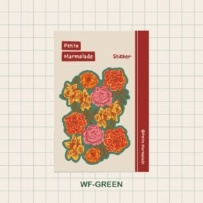 Petite Marmalade - Big Sticker - Wild Flowers Green