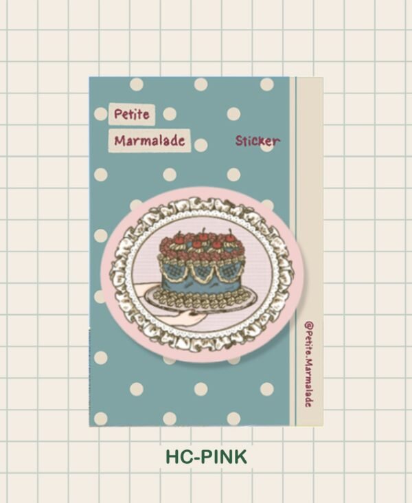 Big Sticker - Happy Cake Pink
