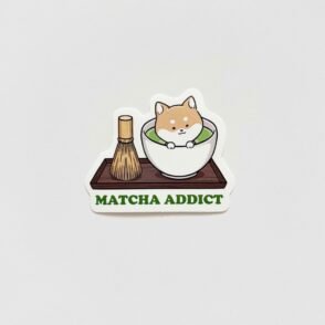 Matcha Addict Sticker