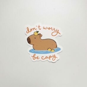Don't Worry Be Capy Sticker