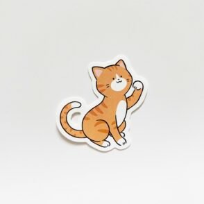 Orange Cat Sticker