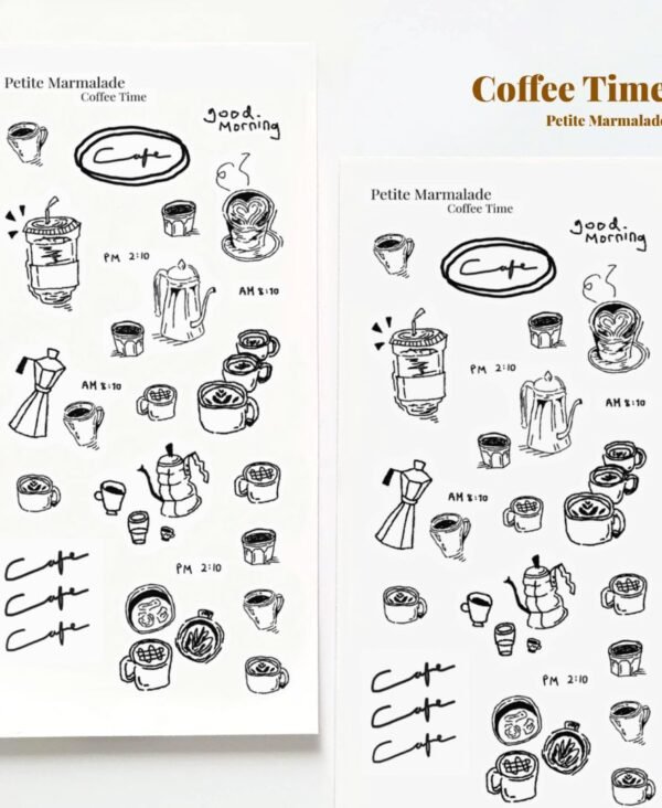 Sticker Sheet - Coffee Time Sticker Sheet - Coffee Time