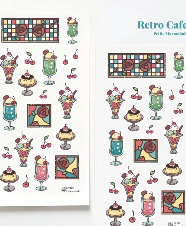 Sticker Sheet - Retro Cafe Sticker Sheet - Retro Cafe