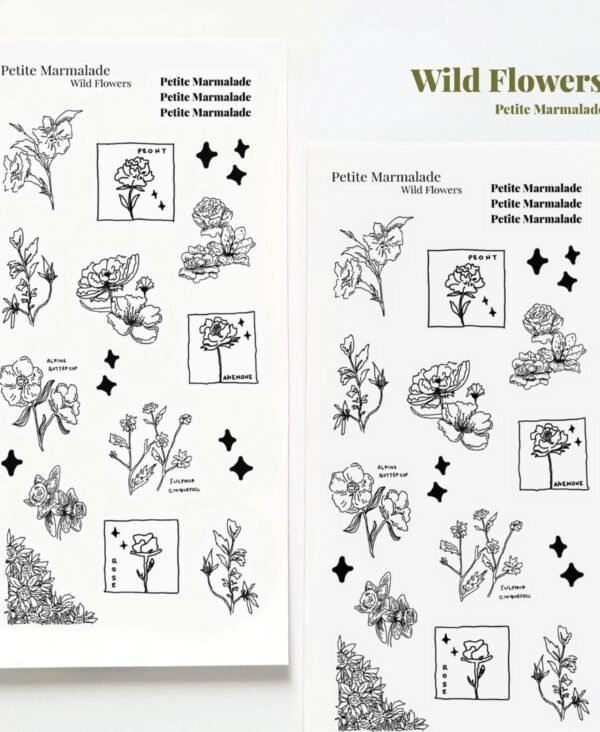 Sticker Sheet - Wild Flowers Sticker Sheet - Wild Flowers