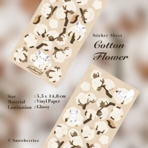 Whimsical Garden Cotton Flower