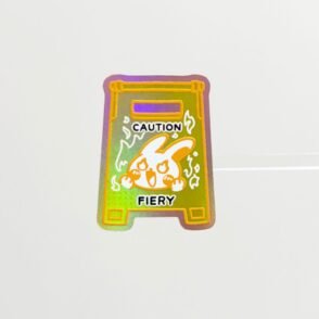 Hologram Sticker Motivational / Identity Caution Fiery