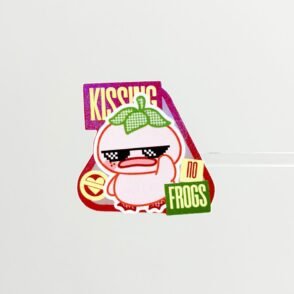 Hologram Sticker Motivational / Identity Kissing no frogs