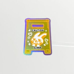 Hologram Sticker Motivational / Identity Caution simp