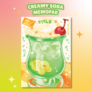 Cream soda memopad