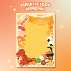 Japanese food memopad