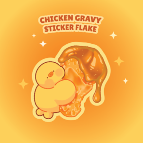 Chicken gravy sticker flake