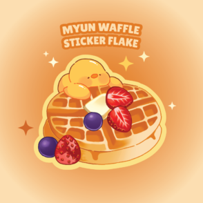 Sweet waffle sticker flake