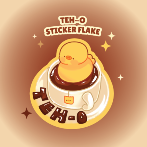 Teh-O sticker flake