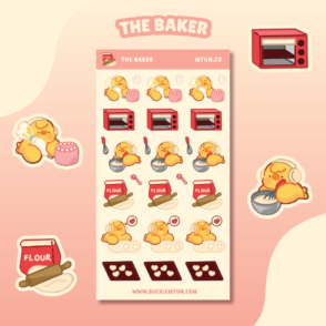 The baker sticker sheet