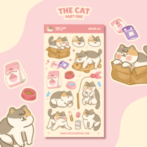 The cat part one sticker sheet