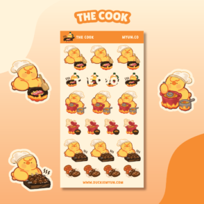 The cook sticker sheet