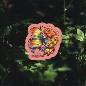 Sticker Glitter Goldfish