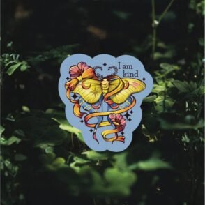 Sticker Glitter Luna Moth