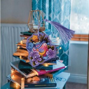 Booktrovert Bookmark Read All Night (Purple)