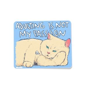 Stiker Meoww - Adulting