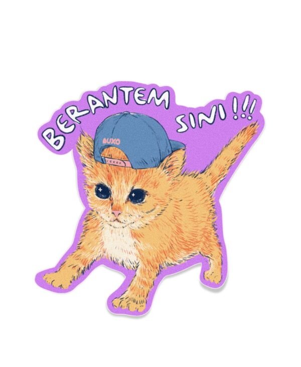 Stiker Meoww - Berantem Stiker Meoww - Berantem