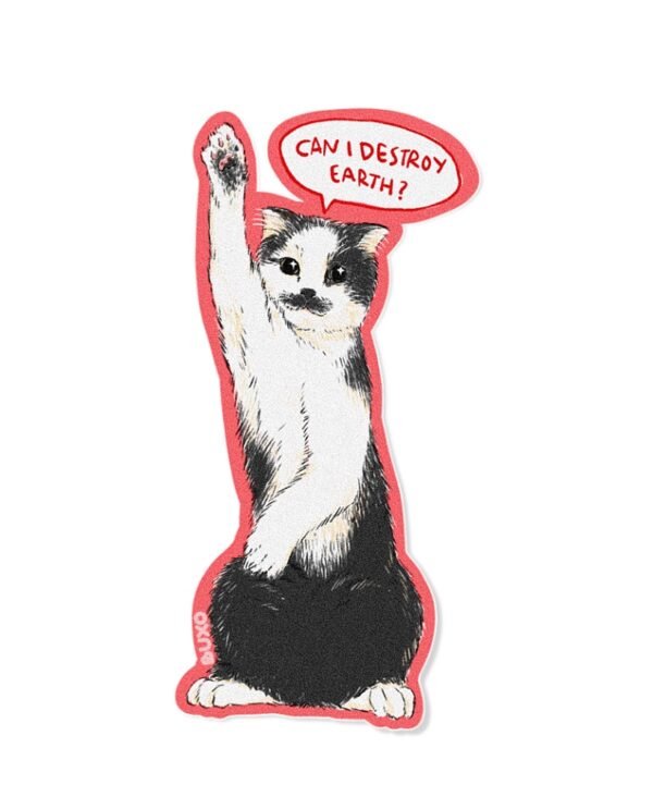 Stiker Meoww - Destroy Stiker Meoww - Destroy