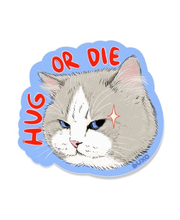 Stiker Meoww - Hug Stiker Meoww - Hug