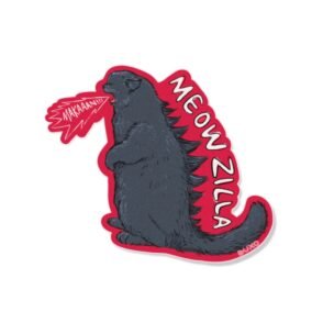 Stiker Meoww - Meowzilla