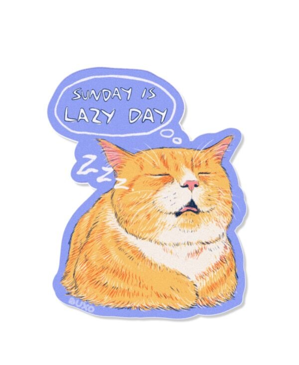 Stiker Meoww - Sunday Stiker Meoww - Sunday